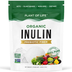 Organic Inulin (FOS Powder) Daily Water Soluble Prebiotic